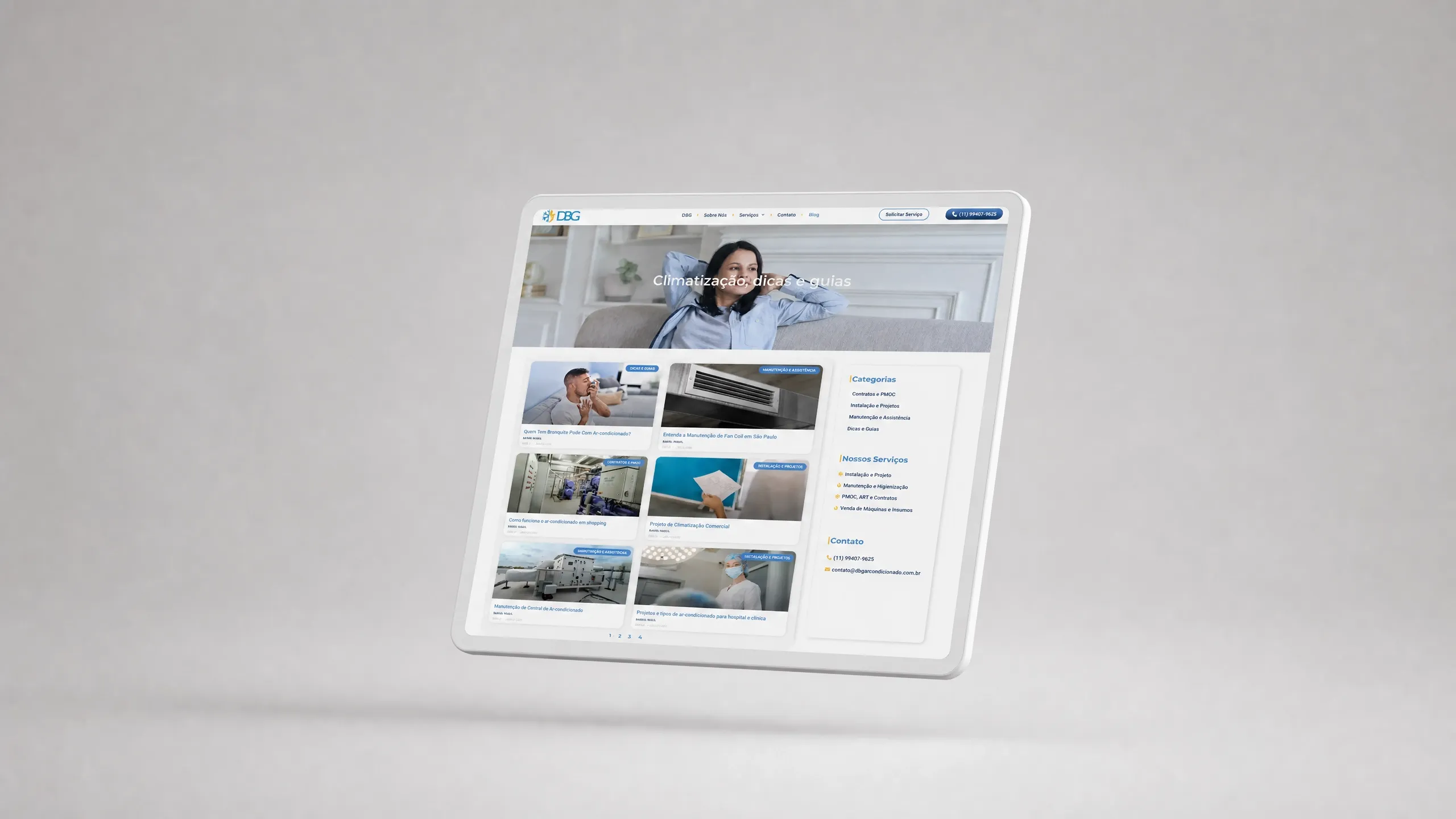 imagem de hero page de um site institucional criado pela ATIVO ONLINE